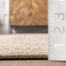 Braided Beige Rug for Indoor and Outdoor Use 140 x 200 cm