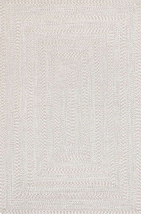 Tappeto Intrecciato per Interni ed Esterni 120x180 Cm Avorio