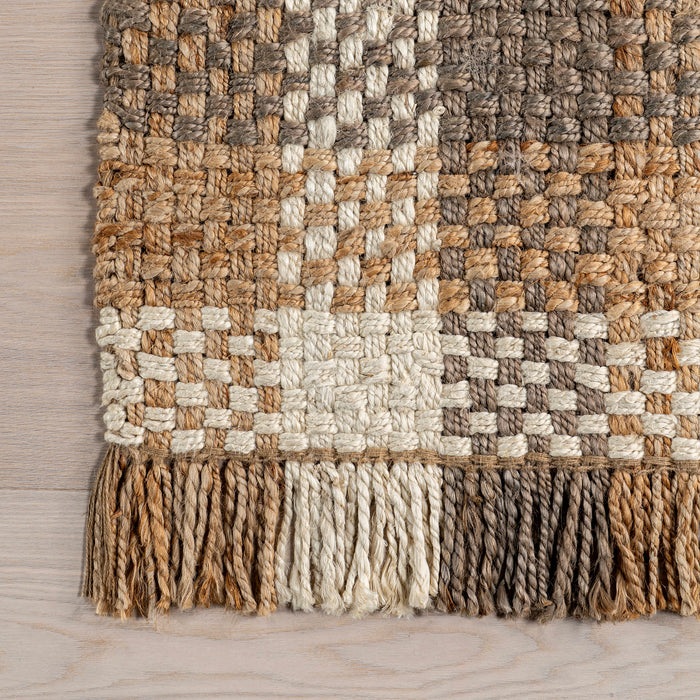 Braided Ivory Jute Rug 90x150 cm