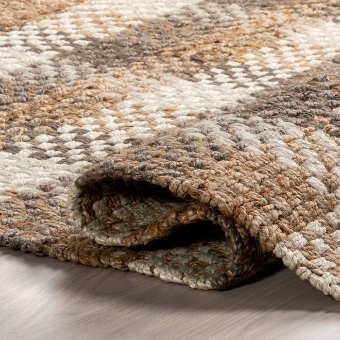 Braided Ivory Jute Rug 90x150 cm