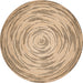 Braided Jute Area Rug 120 cm Natural Fiber Round