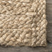 Braided Jute Area Rug 120x180 cm Natural Fiber Design