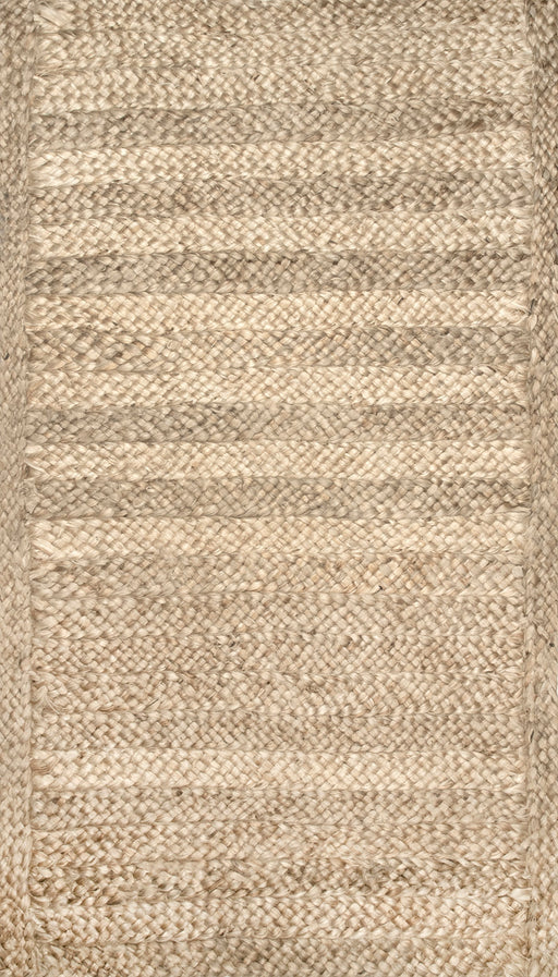 Braided Jute Area Rug 120x180 cm Natural Fiber Design