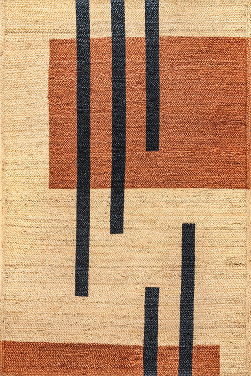 Braided Jute Area Rug 60 cm Brown