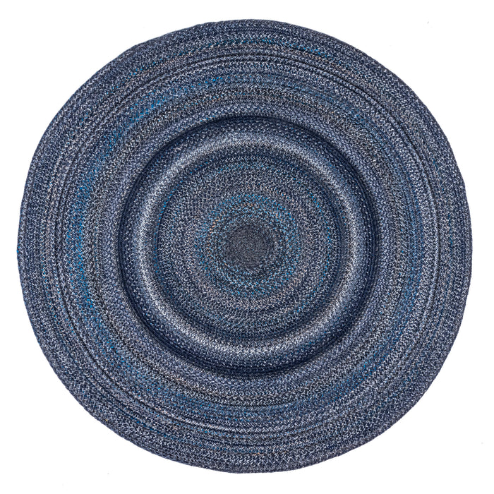 Braided Jute Ombre Area Rug Blue 120x180 cm