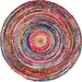 Braided Multicolor Chindi Area Rug 160cm x 230cm