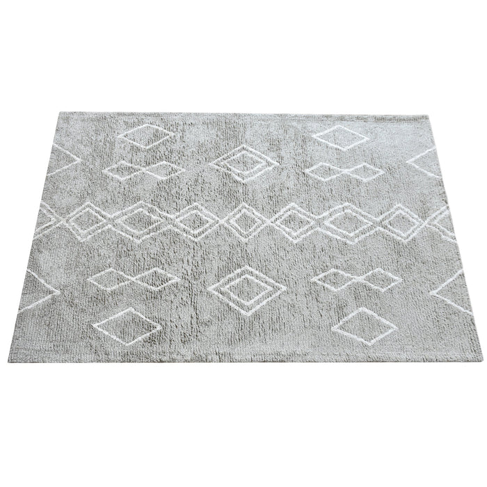 Bremen Cotton Viscose Geometric Area Rug 50x80 cm