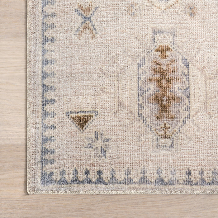 Tappeto lavabile Brenda Beige Hazy Heraldry 160x230 cm