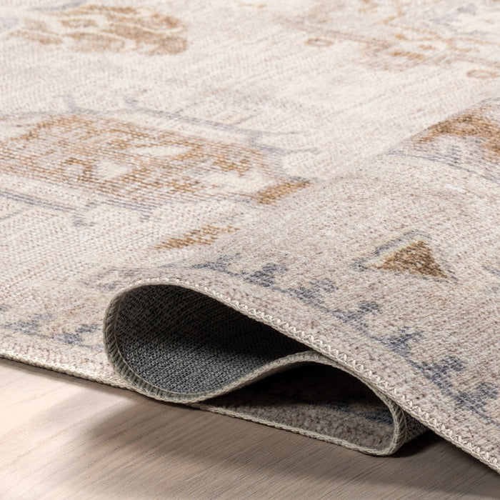 Tappeto lavabile Brenda Beige Hazy Heraldry 160x230 cm