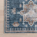 Brenda Blue Washable Rug for Busy Homes