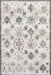 Brenda Hazy Heraldry Machine Washable Rug 152x229 cm Ivory