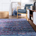 Bridget Purple Diamond Medallion Area Rug 160x230 cm