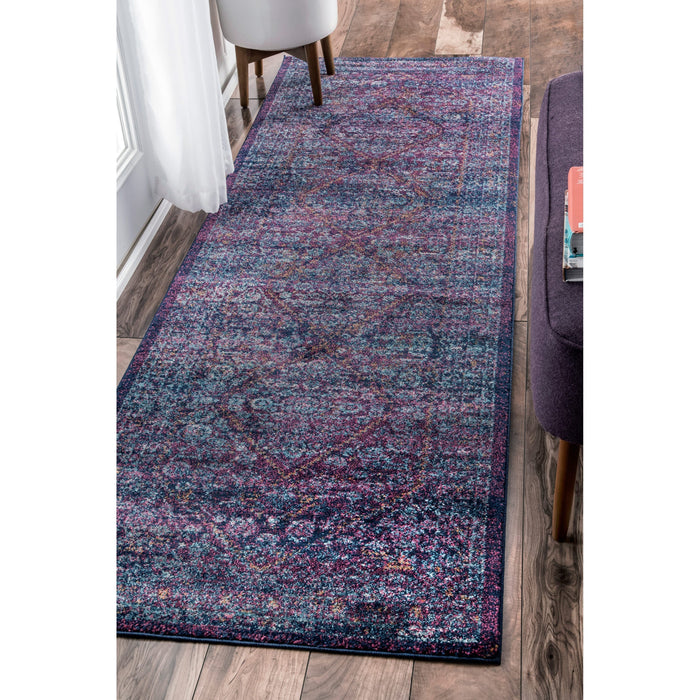 Bridget Purple Medallion Area Rug 120 x 180 cm