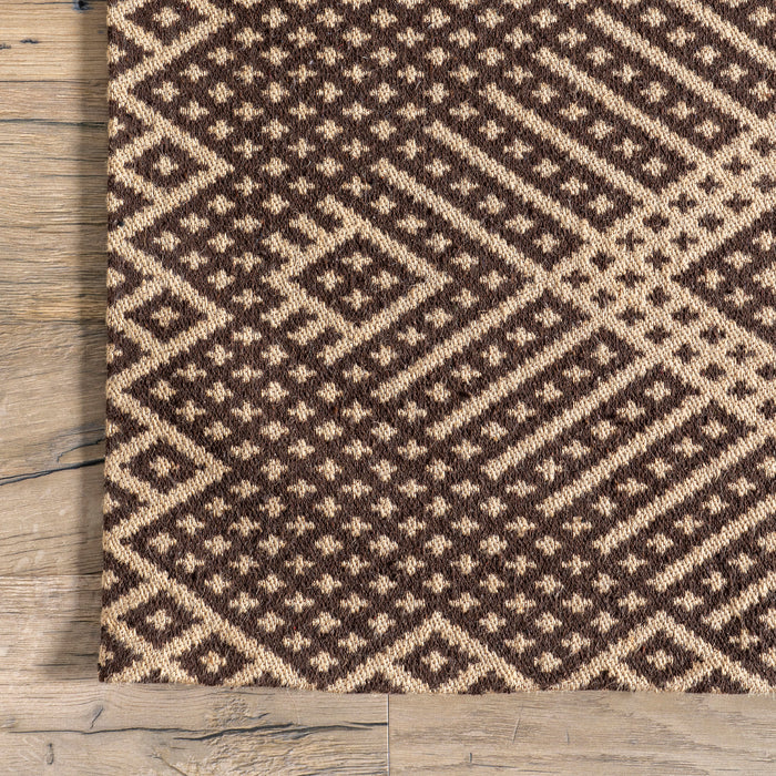 Brielle Natural Jute Diamond Area Rug 120x180 cm