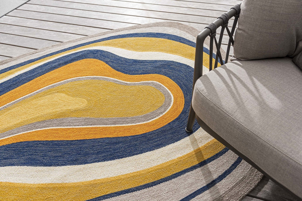 Brink & Campman Aura Outdoor Ochre 477306 Rug