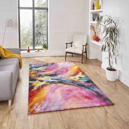 Brooklyn 13800 Modern Abstract Soft Hand-Carved Multicolour Rug