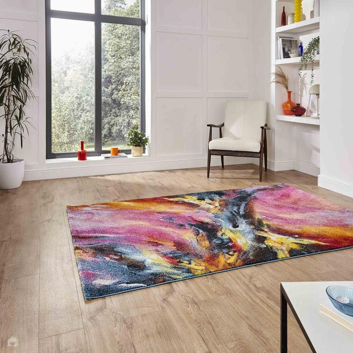 Brooklyn 13800 Modern Abstract Soft Hand-Carved Multicolour Rug