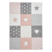 Brooklyn 20339 Kids Patchwork Soft Pink Rug