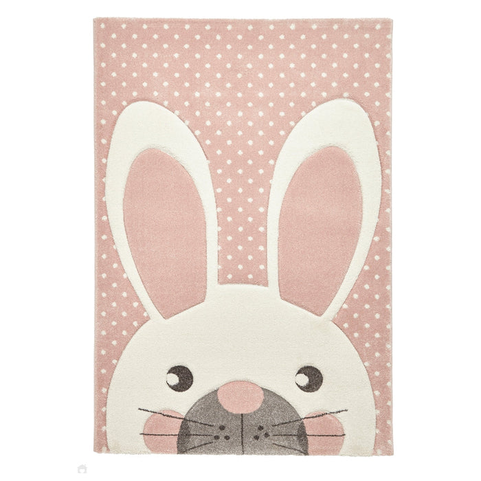 Brooklyn 20341 Kids Rabbit Soft Pink Rug