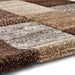 Brooklyn 21830 Modern Geometric Square Patchwork Blocks Soft Hand-Carved Beige/Grey/Brown Rug