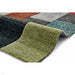 Brooklyn 21830 Modern Geometric Square Patchwork Blocks Soft Hand-Carved Grey/Multicolour Rug