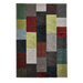 Brooklyn 21830 Modern Geometric Square Patchwork Blocks Soft Hand-Carved Grey/Multicolour Rug