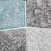 Brooklyn 22192 Modern Geometric Medley Soft Hand-Carved Grey/Blue Rug