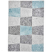 Brooklyn 22192 Modern Geometric Medley Soft Hand-Carved Grey/Blue Rug