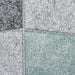 Brooklyn 22192 Modern Geometric Medley Soft Hand-Carved Grey/Green Rug