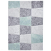 Brooklyn 22192 Modern Geometric Medley Soft Hand-Carved Grey/Green Rug