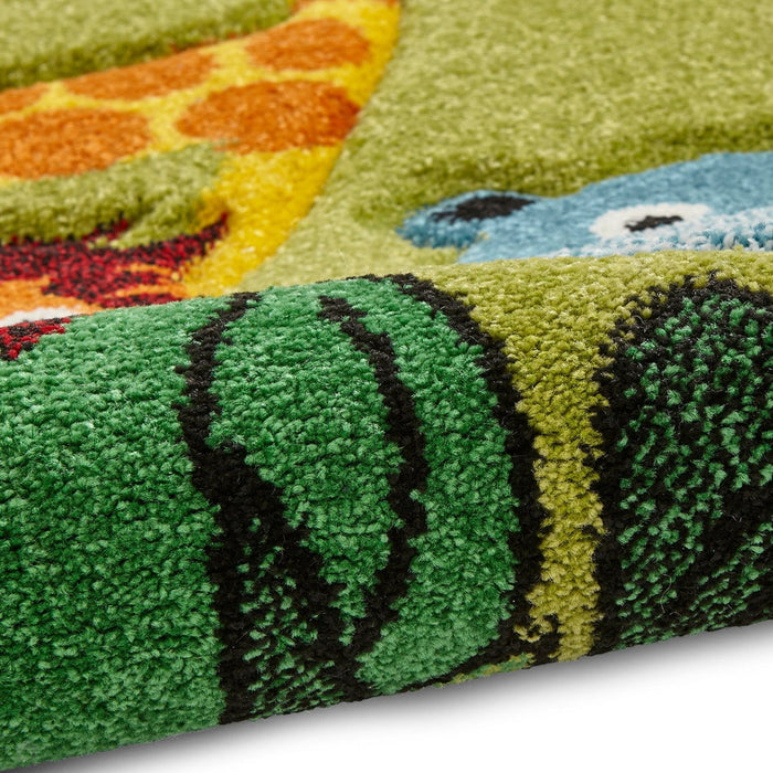 Brooklyn 53747 Kids Jungle Soft Green Rug