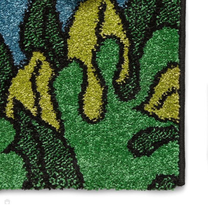 Brooklyn 53747 Kids Jungle Soft Green Rug