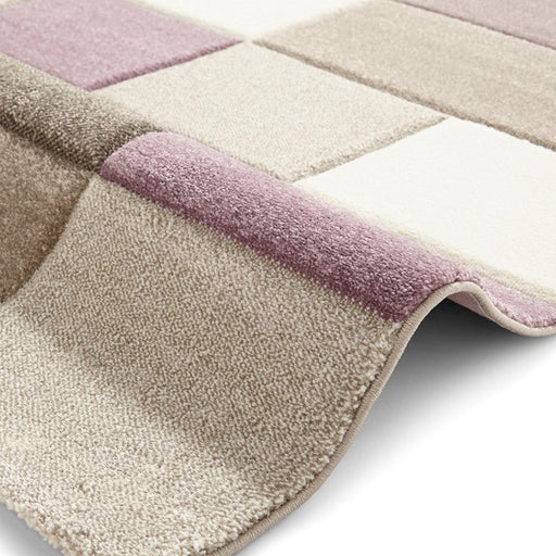 Brooklyn 646 - Beige / Purple Runner Rug