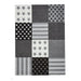 Brooklyn 777 Kids Patchwork Soft Grey Rug