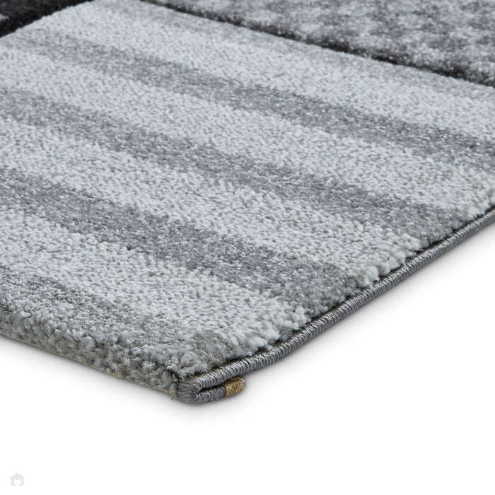 Brooklyn 777 Kids Patchwork Soft Grey Rug