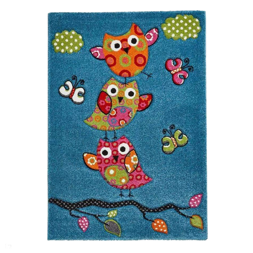 Brooklyn 793 Kids Birds Soft Blue Rug