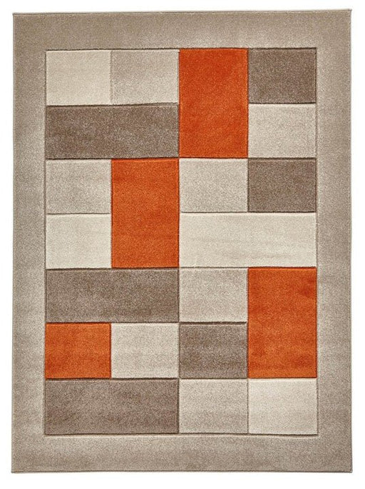 Brooklyn BRK04 - Beige / Terracotta Rug