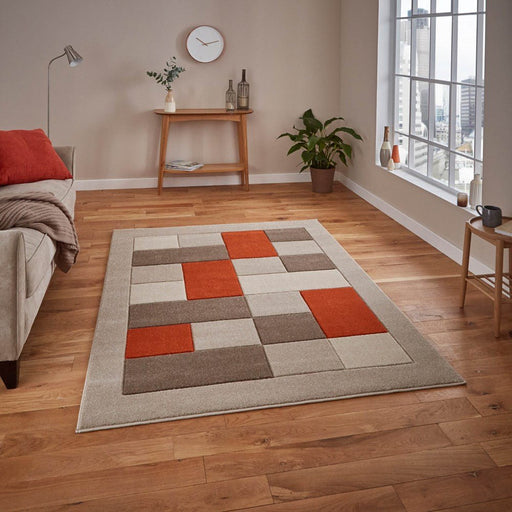 Brooklyn BRK04 - Beige / Terracotta Rug