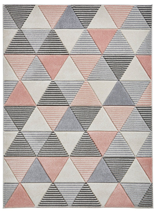 Brooklyn BRK15 Grey / Rose Rug