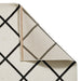 Brooklyn BRK35 Modern Geometric Diamond Soft Hand-Carved Cream/Black Rug