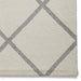 Brooklyn BRK35 Modern Geometric Diamond Soft Hand-Carved Cream/Grey Rug