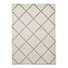 Brooklyn BRK35 Modern Geometric Diamond Soft Hand-Carved Cream/Grey Rug