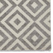 Brooklyn BRK89 Modern Geometric Diamond Soft Hand-Carved Grey/White Rug