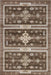 Brown Geometric Washable Area Rug 160x230 cm