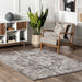 Brown Herati Medallion Area Rug 150x240 cm