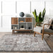 Brown Herati Medallion Area Rug 150x240 cm