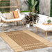 Brown Indoor Outdoor Area Rug 152x244 cm