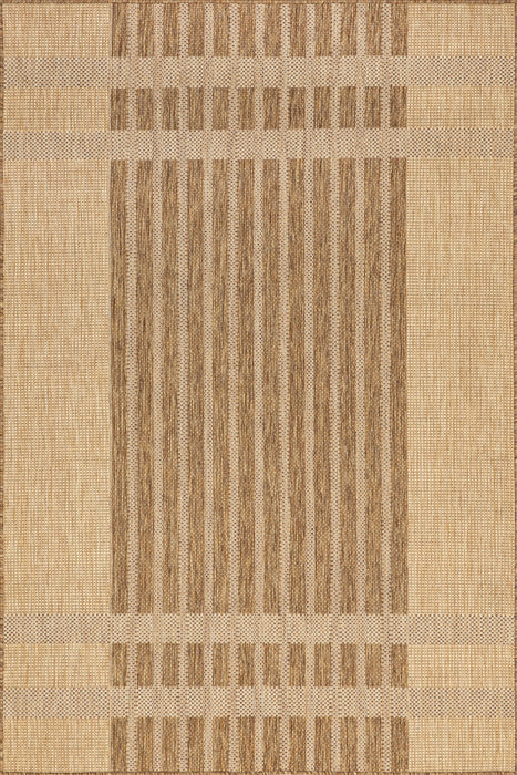 Brown Indoor Outdoor Area Rug 152x244 cm