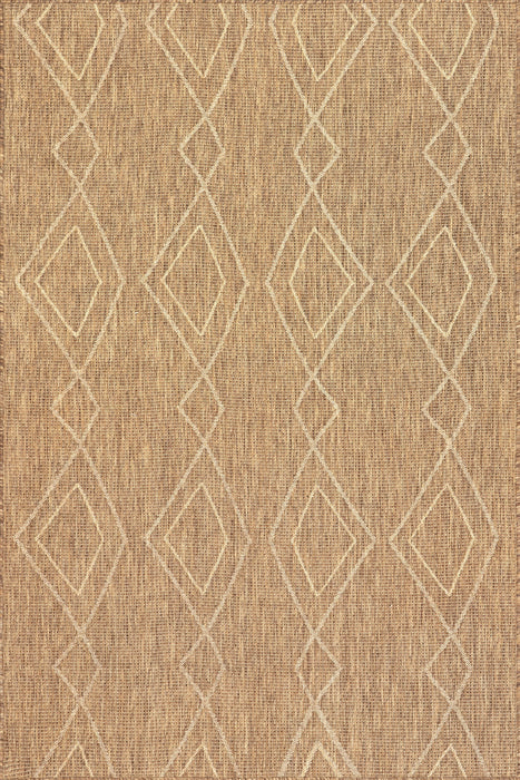 Brown Indoor Outdoor Modern Area Rug 160 x 230 cm