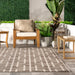 Brown Indoor Outdoor Trellis Area Rug 80x120 cm